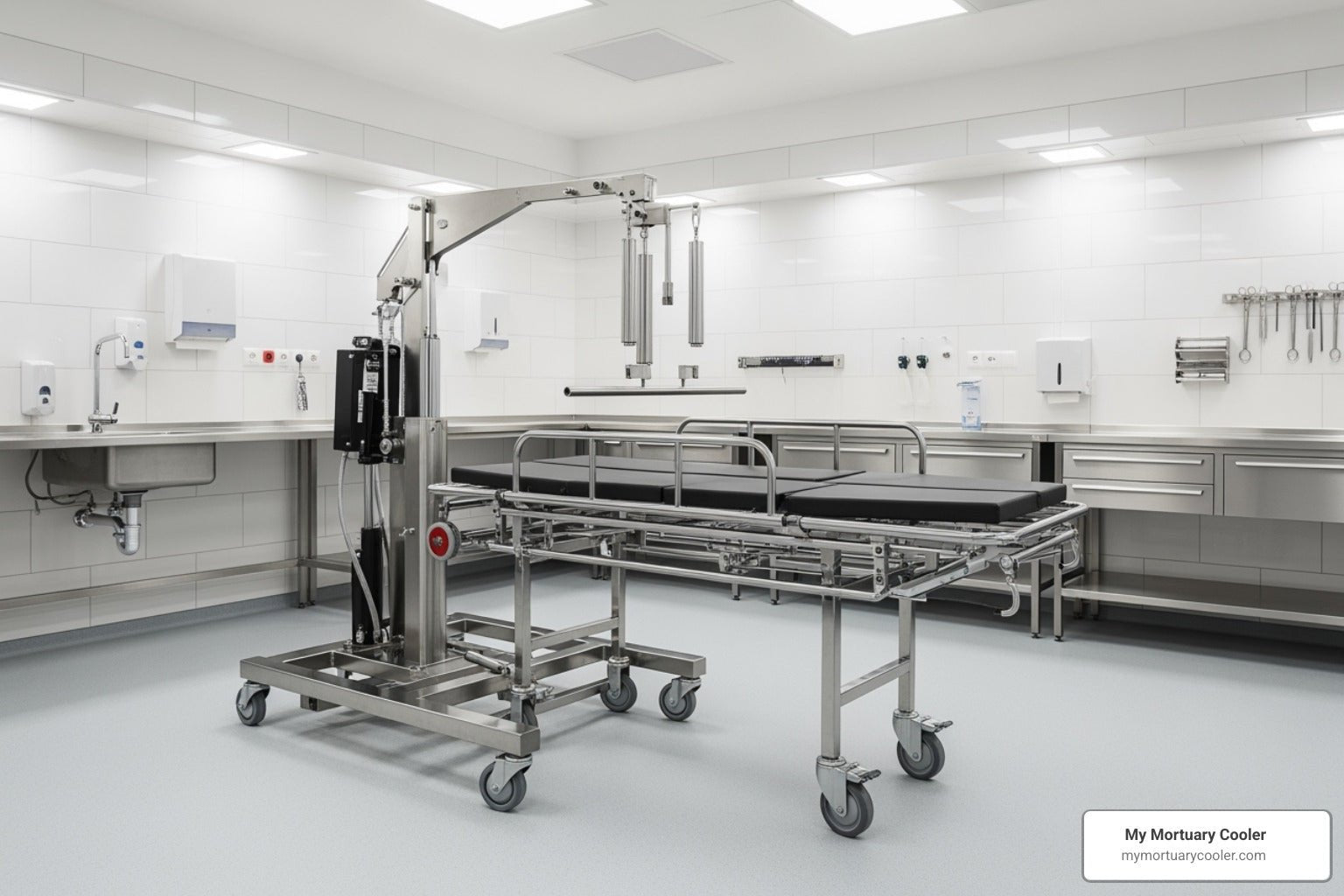 Everything You Need to Know About Hydraulic Body Lifts - American Mortuary Coolers & Equipments Everything You Need to Know About Hydraulic Body Lifts - American Mortuary Coolers & Equipments